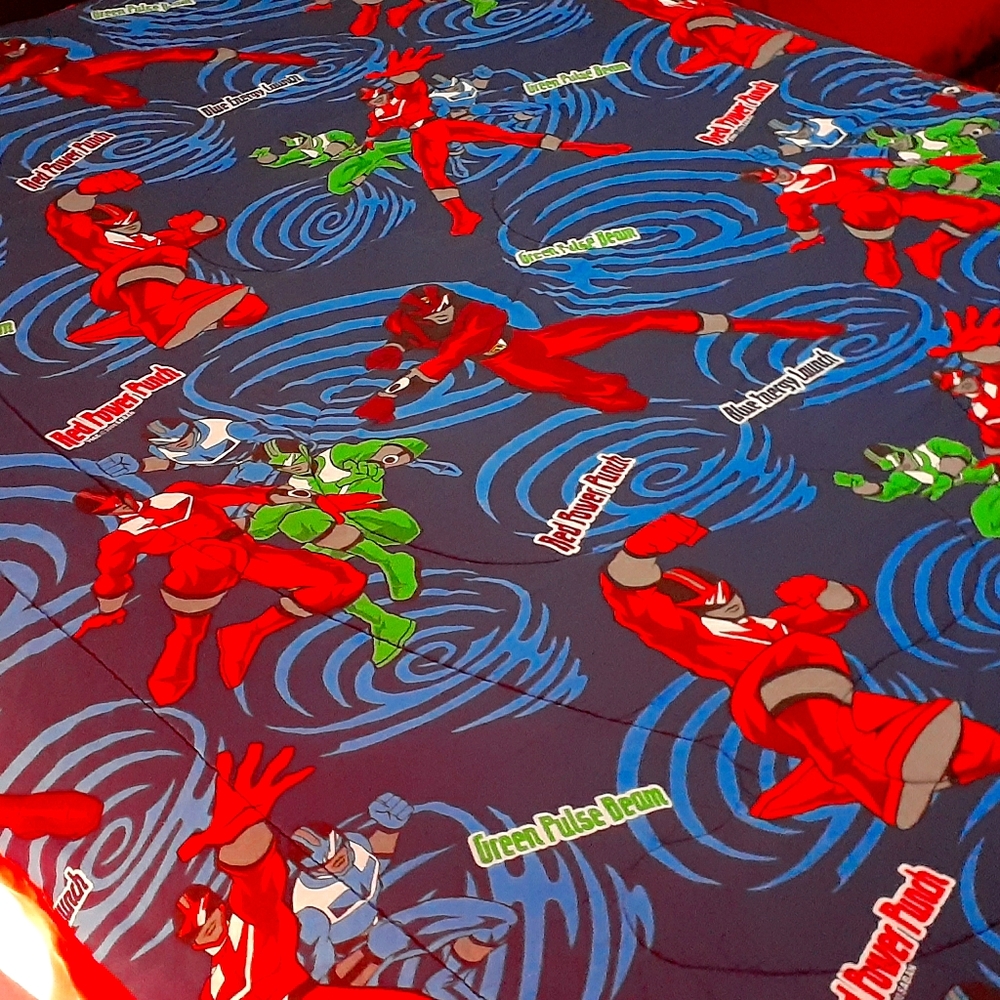 VTG 2000 Power Rangers Time Force Comforter Queen